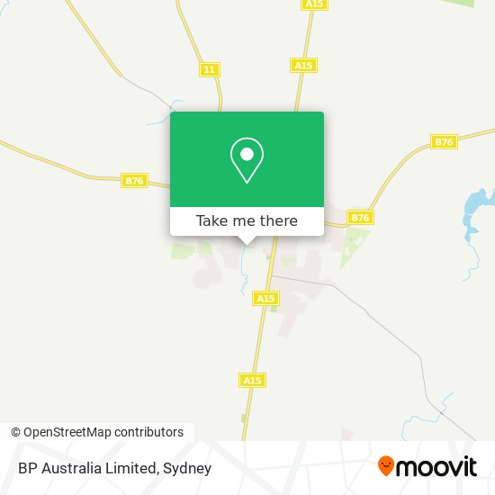 BP Australia Limited map
