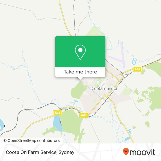 Coota On Farm Service map
