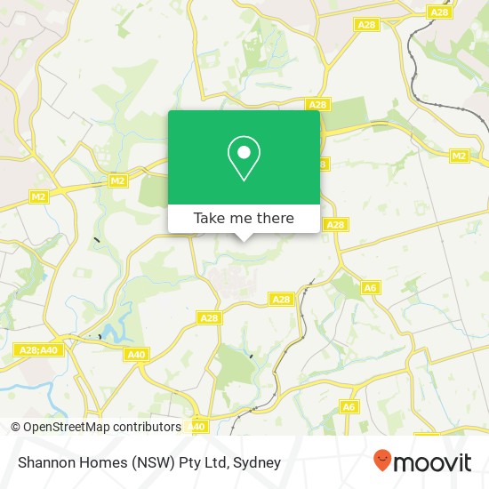 Shannon Homes (NSW) Pty Ltd map