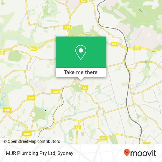 MJR Plumbing Pty Ltd map