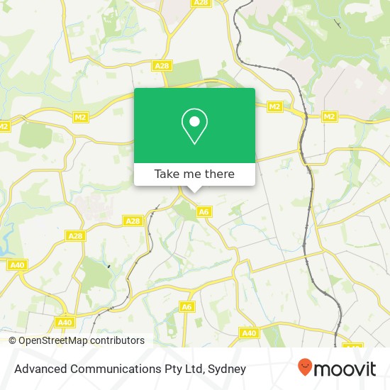 Advanced Communications Pty Ltd map