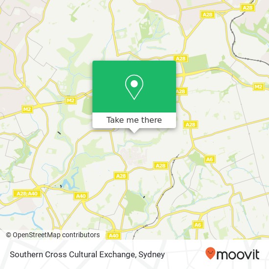 Southern Cross Cultural Exchange map
