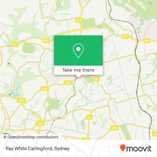 Mapa Ray White Carlingford