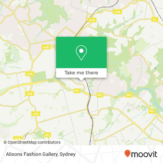 Mapa Alisons Fashion Gallery