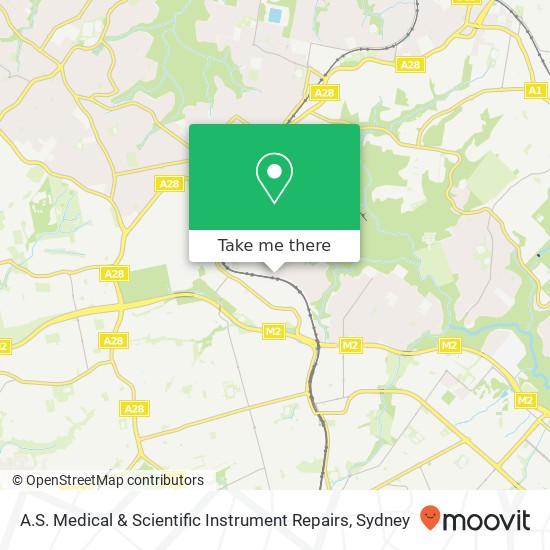 A.S. Medical & Scientific Instrument Repairs map