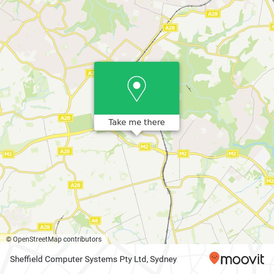 Sheffield Computer Systems Pty Ltd map