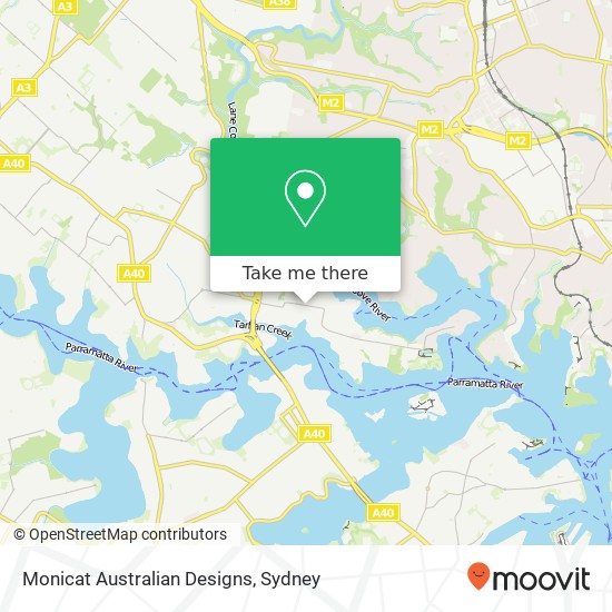 Monicat Australian Designs map