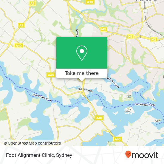 Foot Alignment Clinic map