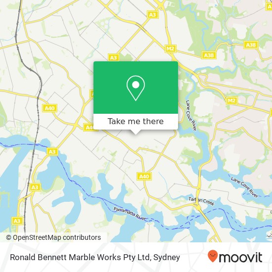 Ronald Bennett Marble Works Pty Ltd map