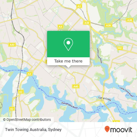 Twin Towing Australia map