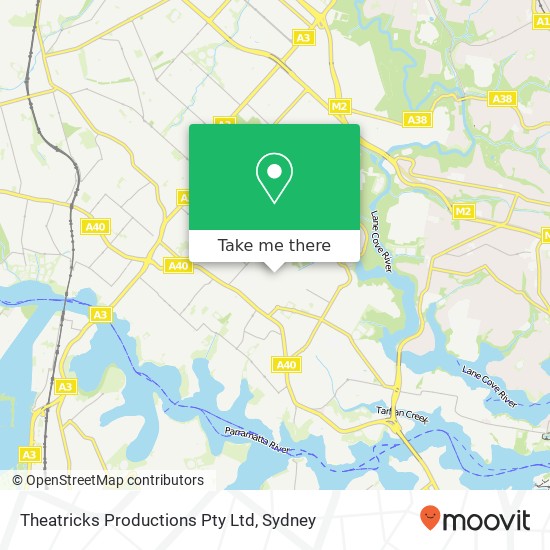 Theatricks Productions Pty Ltd map