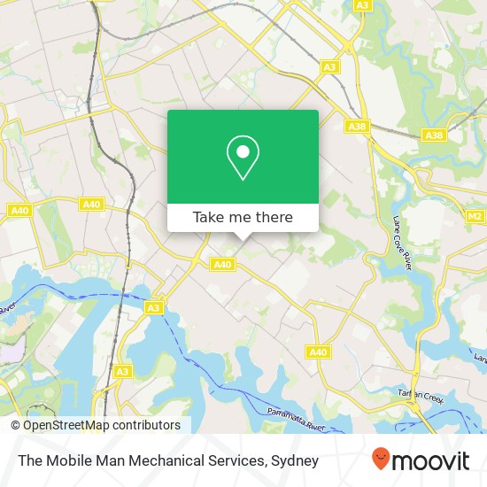 Mapa The Mobile Man Mechanical Services