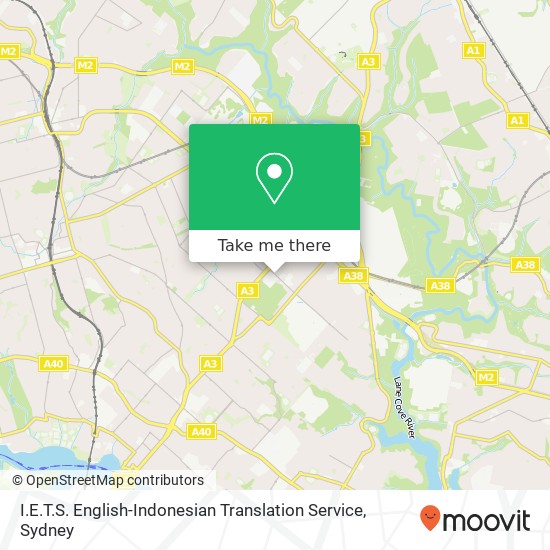 I.E.T.S. English-Indonesian Translation Service map