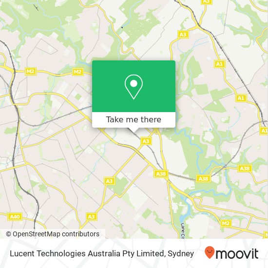 Lucent Technologies Australia Pty Limited map