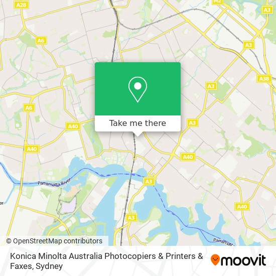 Konica Minolta Australia Photocopiers & Printers & Faxes map