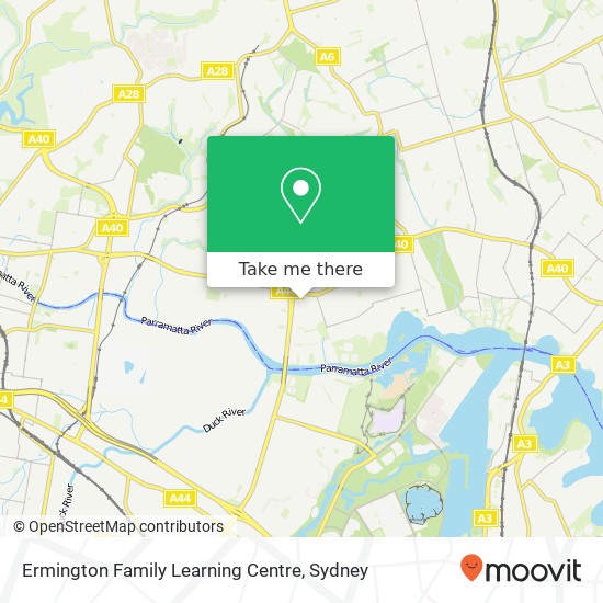 Mapa Ermington Family Learning Centre