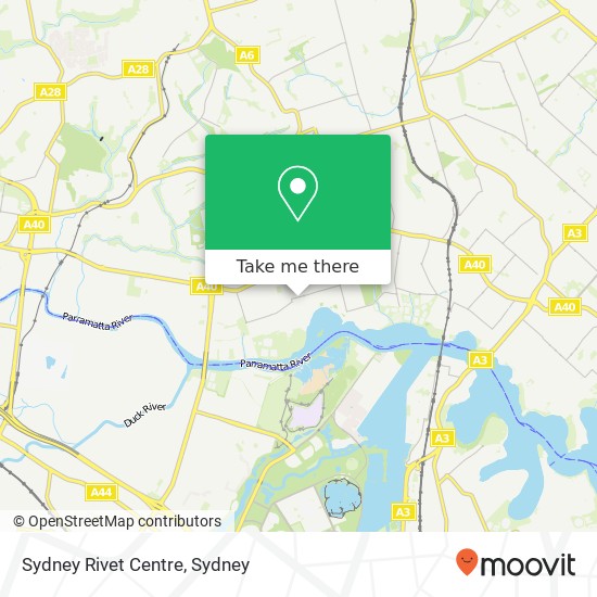 Sydney Rivet Centre map
