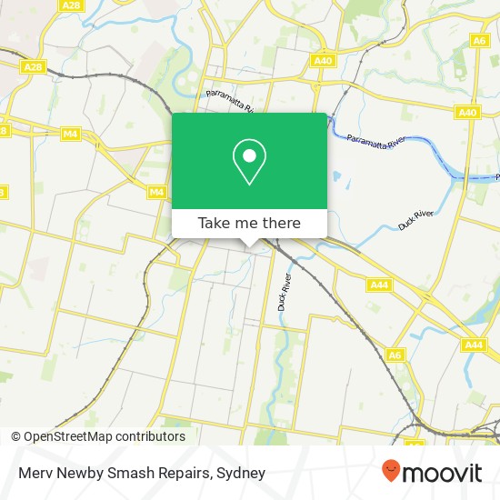 Merv Newby Smash Repairs map