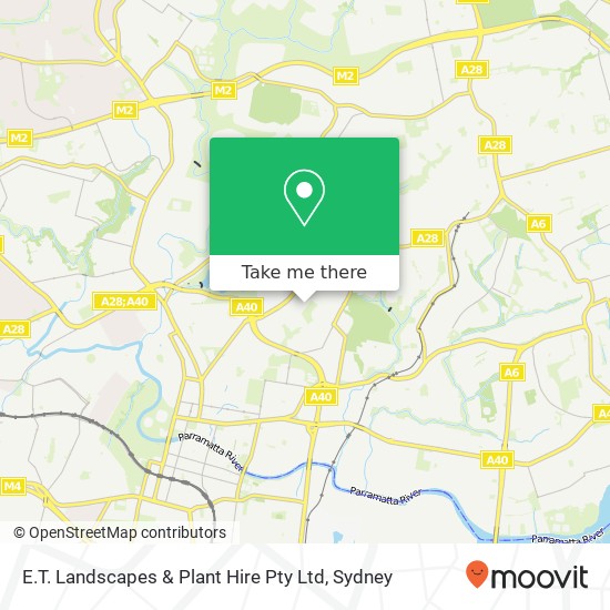 E.T. Landscapes & Plant Hire Pty Ltd map