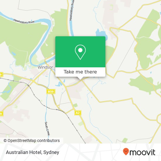 Australian Hotel map