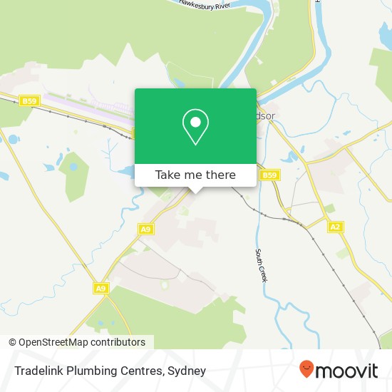 Mapa Tradelink Plumbing Centres