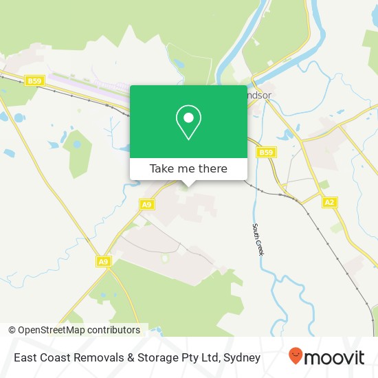 East Coast Removals & Storage Pty Ltd map