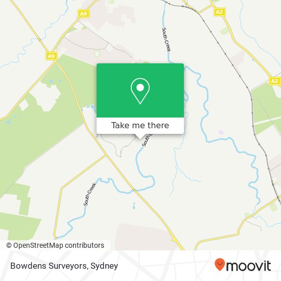 Bowdens Surveyors map