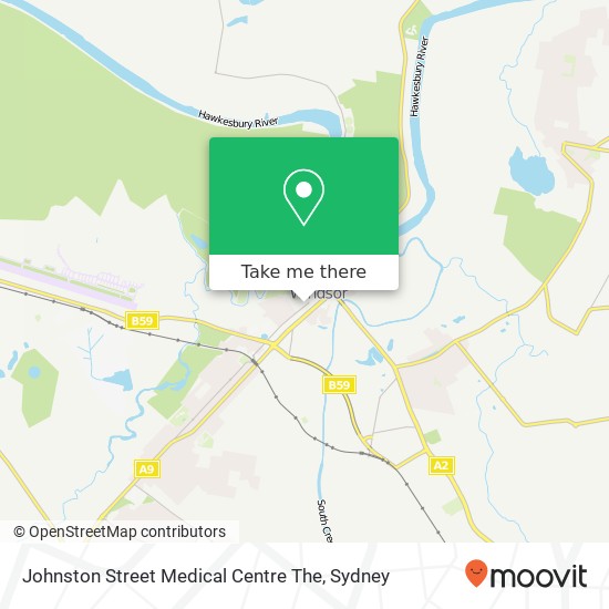 Mapa Johnston Street Medical Centre The