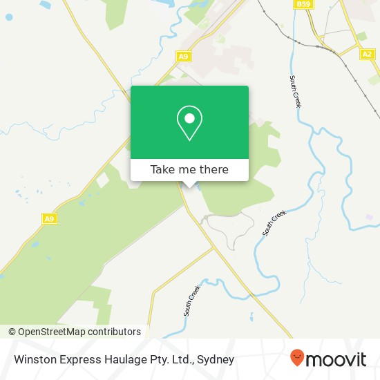 Winston Express Haulage Pty. Ltd. map