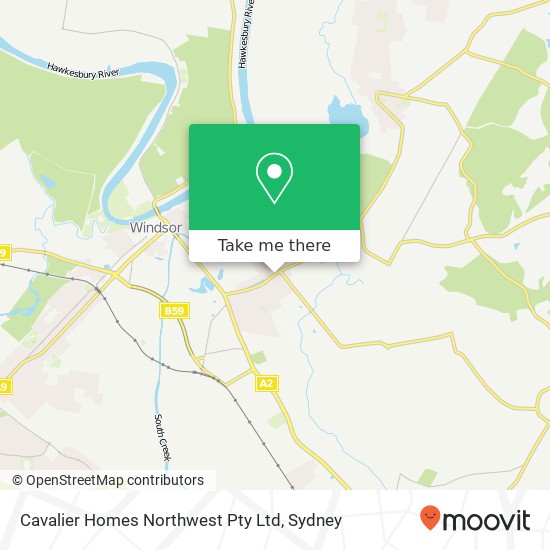 Cavalier Homes Northwest Pty Ltd map