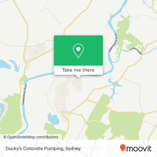 Ducky's Concrete Pumping map