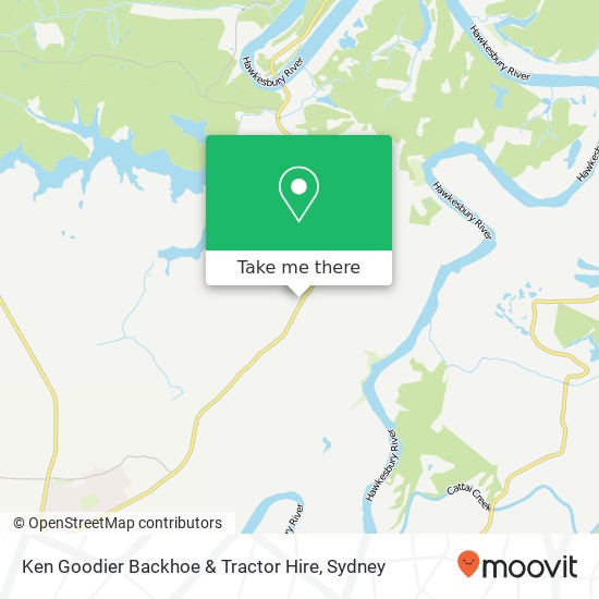 Ken Goodier Backhoe & Tractor Hire map