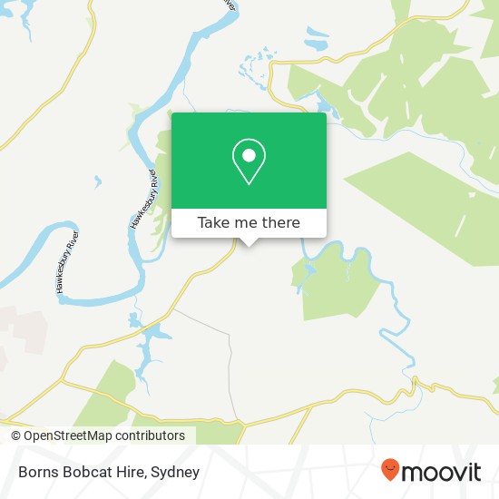 Borns Bobcat Hire map