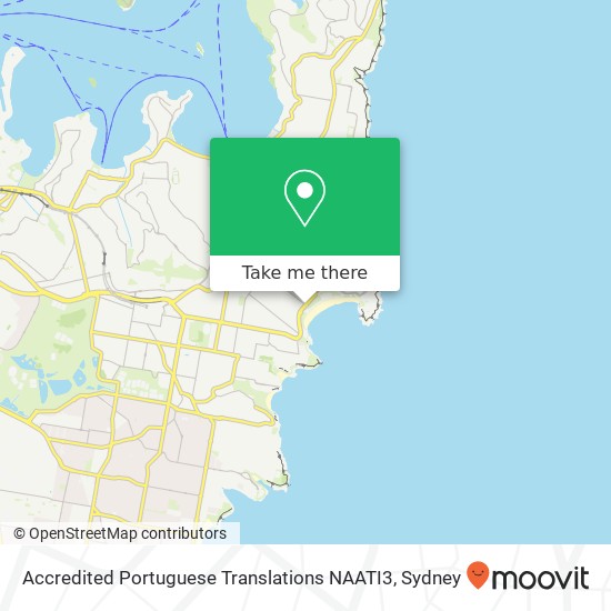 Accredited Portuguese Translations NAATI3 map