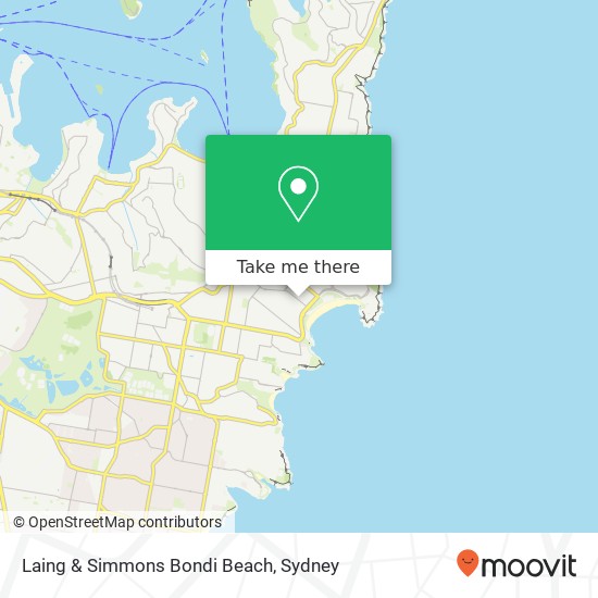 Laing & Simmons Bondi Beach map