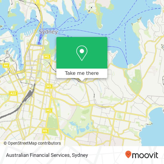 Australian Financial Services map