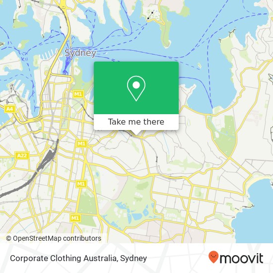Corporate Clothing Australia map