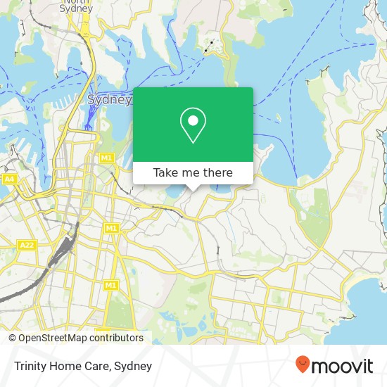 Mapa Trinity Home Care