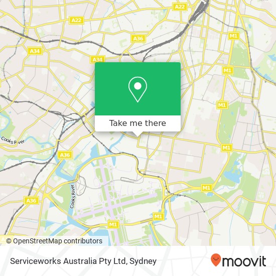 Serviceworks Australia Pty Ltd map