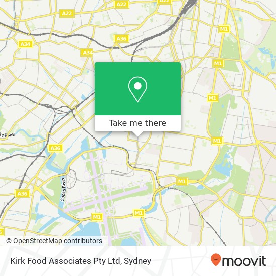 Kirk Food Associates Pty Ltd map