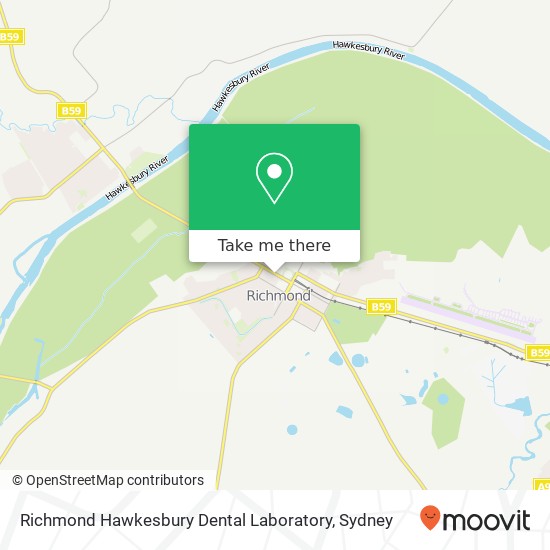 Richmond Hawkesbury Dental Laboratory map