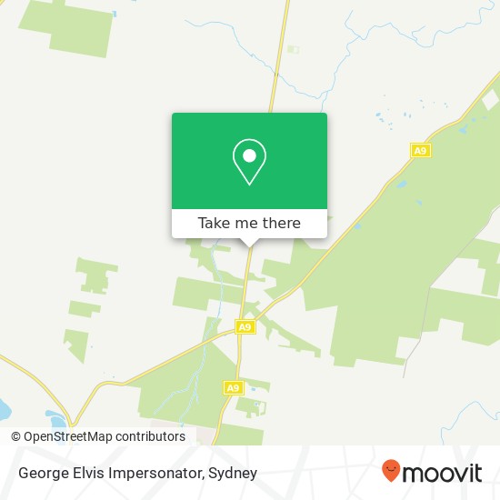 George Elvis Impersonator map