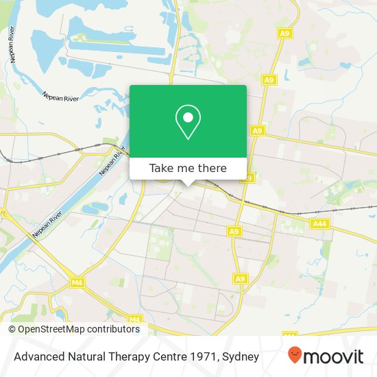 Advanced Natural Therapy Centre 1971 map