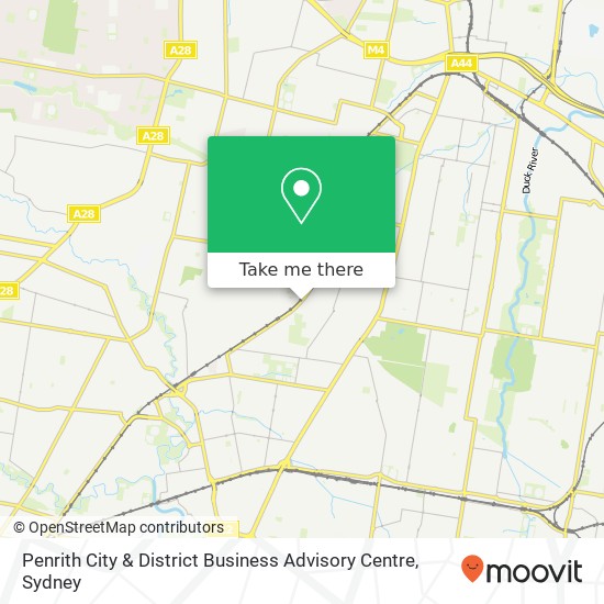 Penrith City & District Business Advisory Centre map