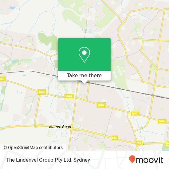 Mapa The Lindenvel Group Pty Ltd