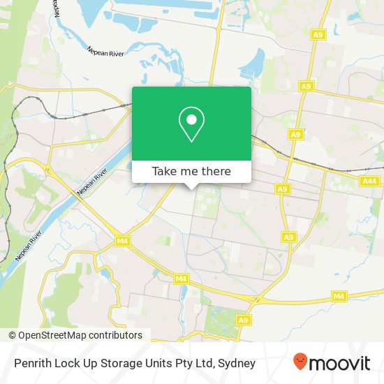 Penrith Lock Up Storage Units Pty Ltd map