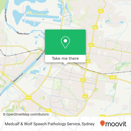 Medcalf & Wolf Speech Pathology Service map