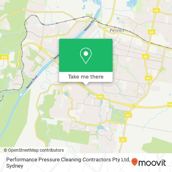 Performance Pressure Cleaning Contractors Pty Ltd map