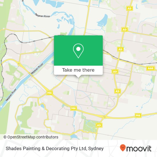 Shades Painting & Decorating Pty Ltd map