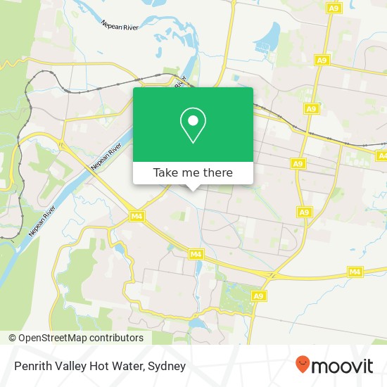 Penrith Valley Hot Water map